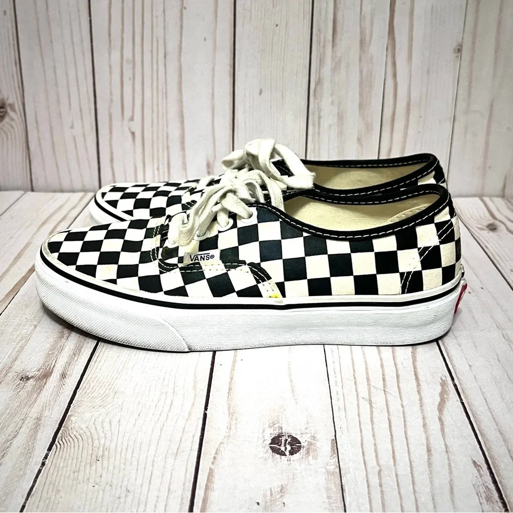 Vans Checkered Black and White Unisex Shoes Mens 5 Women’s 6.5 - Picture 4 of 8